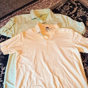 Set of 2 Light weight golf Yellow and Green Polo Shirts